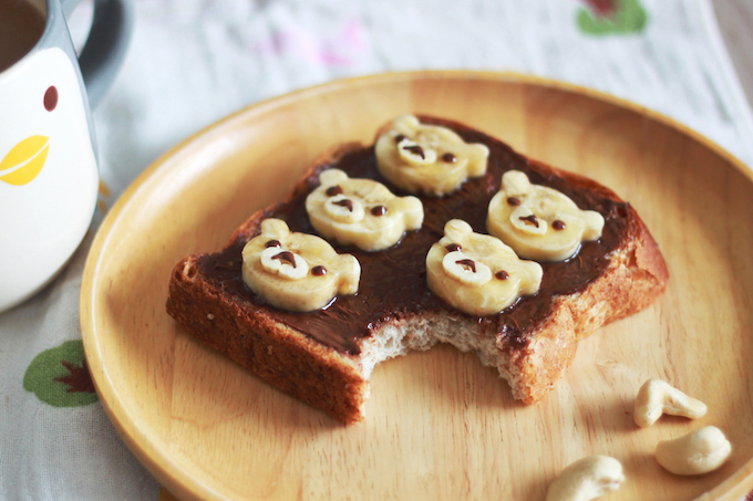 Choco-Banana Rilakkuma Toast